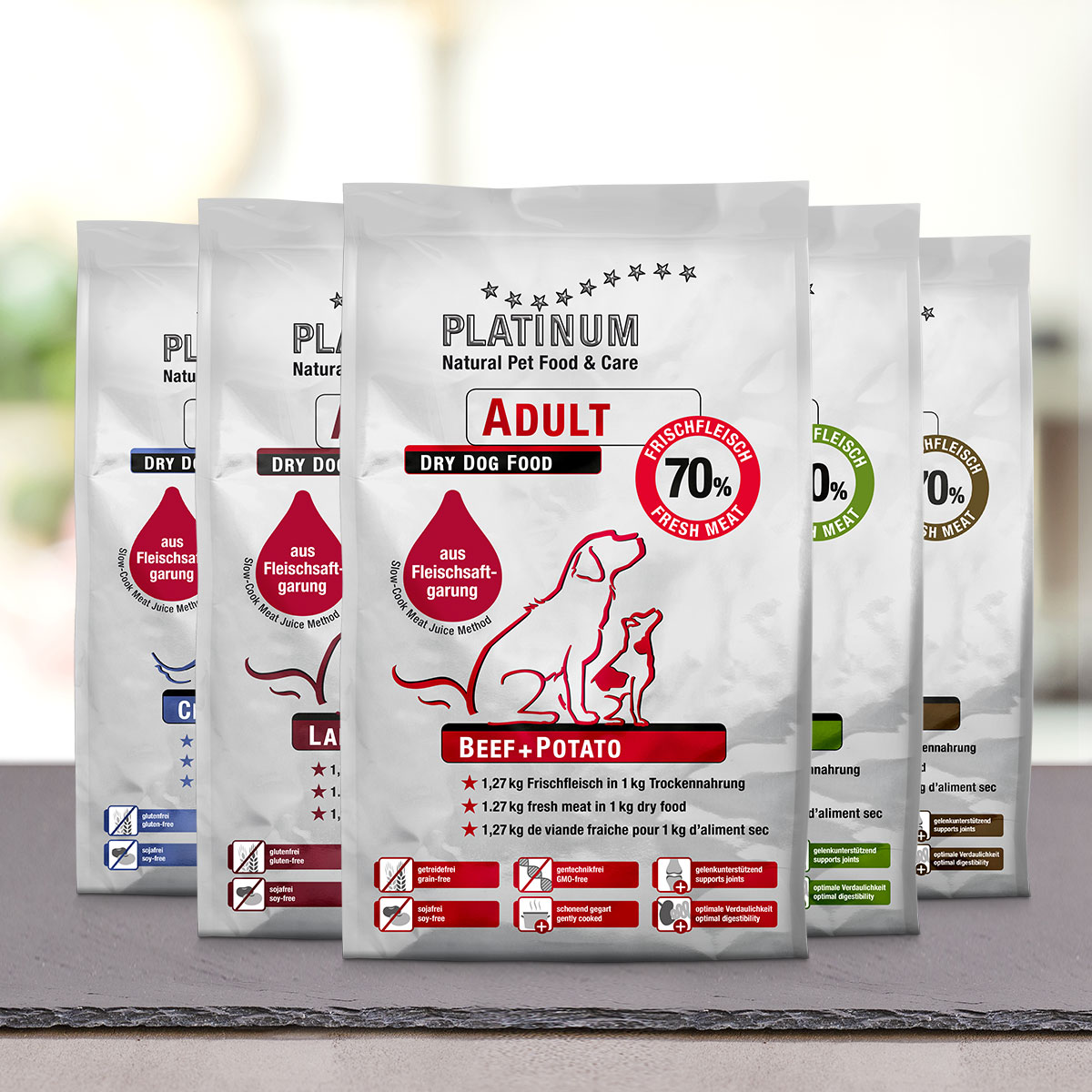 Variety pack dry dog food